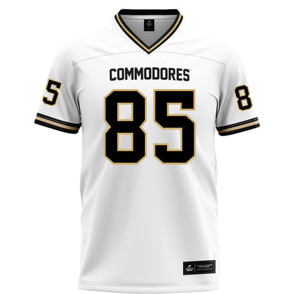 Vanderbilt - NCAA Football : Lebron Hill - White Football Jersey-0