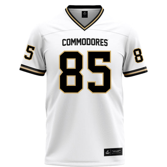 Vanderbilt - NCAA Football : Lebron Hill - White Football Jersey-0