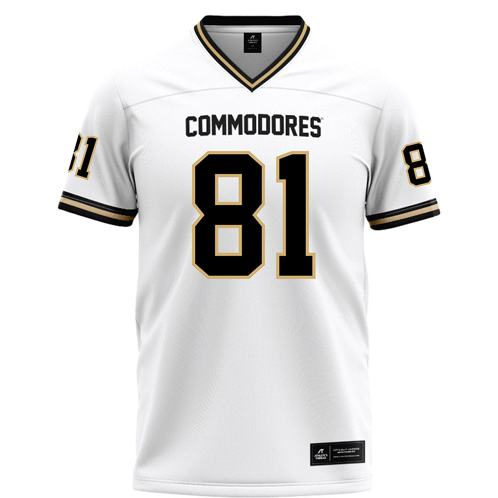 Vanderbilt - NCAA Football : Hutch Baird - White Football Jersey