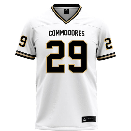 Vanderbilt - NCAA Football : Miles Capers - White Football Jersey