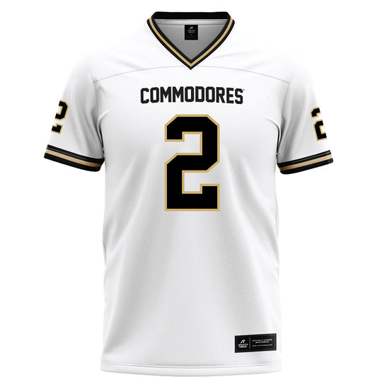 Vanderbilt - NCAA Football : Randon Fontenette - White Football Jersey