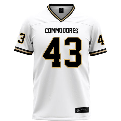 Vanderbilt - NCAA Football : Will Conley - White Football Jersey