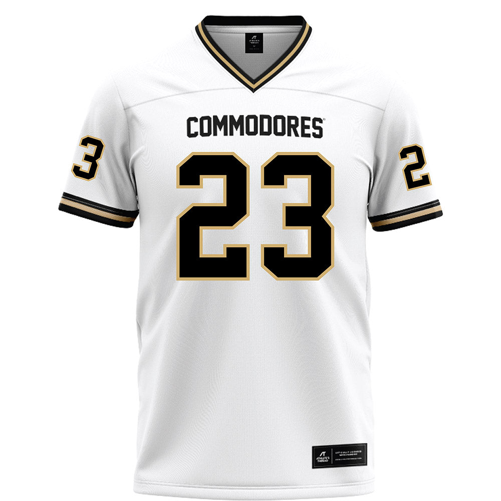 Vanderbilt - NCAA Football : Carson Lawrence - White Football Jersey-0