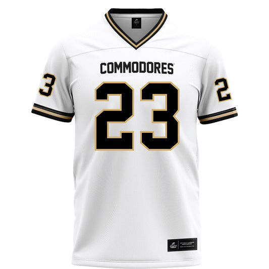 Vanderbilt - NCAA Football : Carson Lawrence - White Football Jersey-0