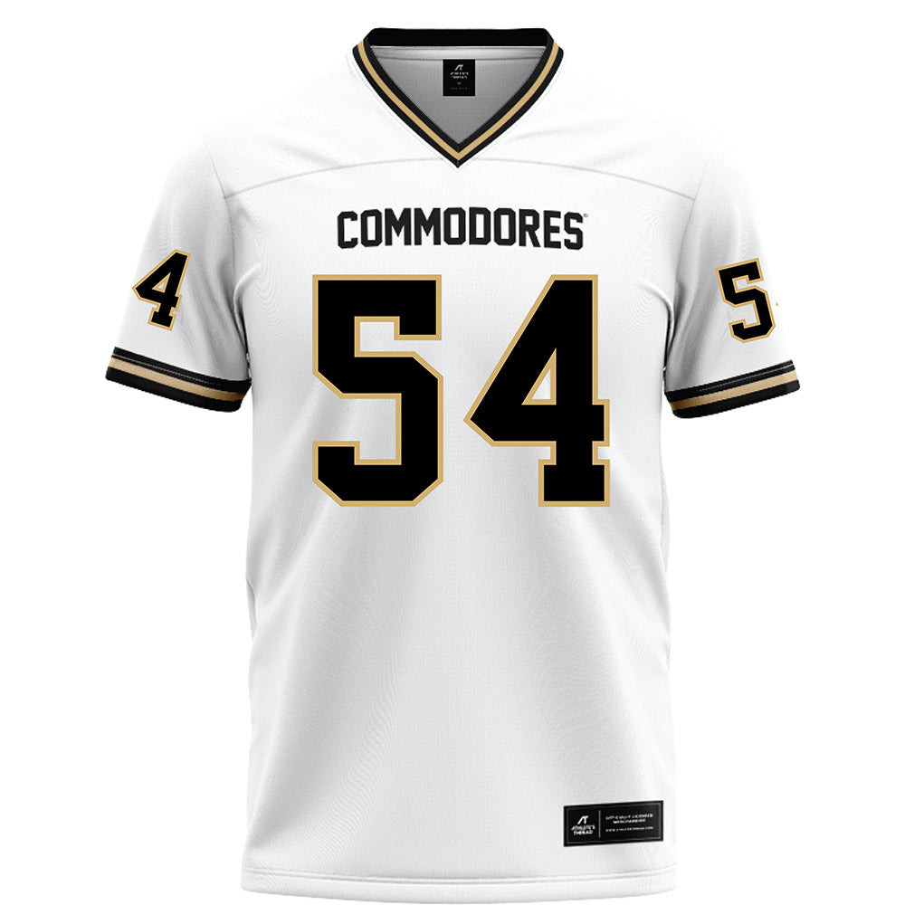 Vanderbilt - NCAA Football : Steven Hubbard - White Football Jersey