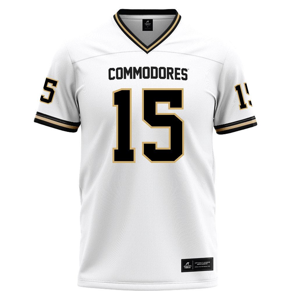 Vanderbilt - NCAA Football : Jeremiah Dillon - White Football Jersey