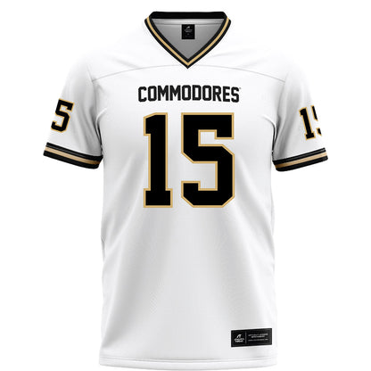 Vanderbilt - NCAA Football : Jeremiah Dillon - White Football Jersey