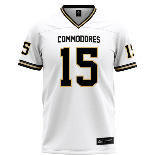 Vanderbilt - NCAA Football : Jeremiah Dillon - White Football Jersey