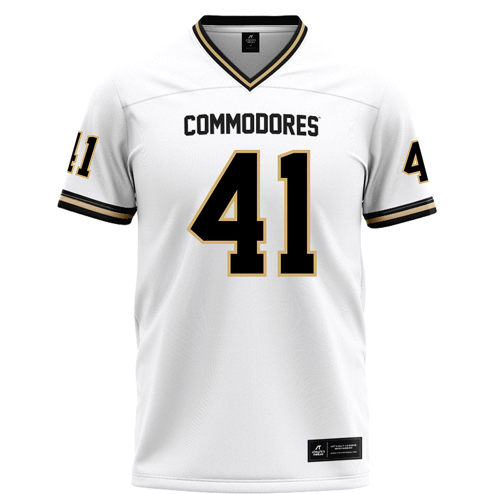 Vanderbilt - NCAA Football : Jamezell Lassiter - White Football Jersey
