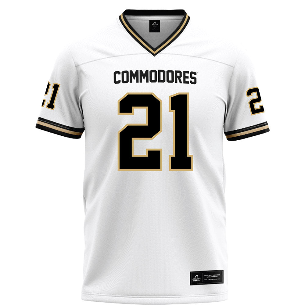 Vanderbilt - NCAA Football : Davin Chandler - White Football Jersey-0