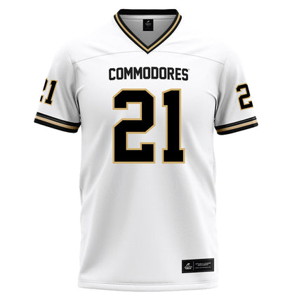 Vanderbilt - NCAA Football : Davin Chandler - White Football Jersey-0