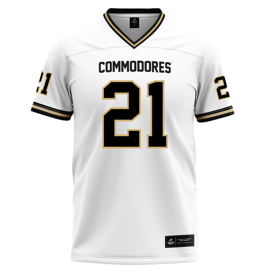 Vanderbilt - NCAA Football : Davin Chandler - White Football Jersey-0