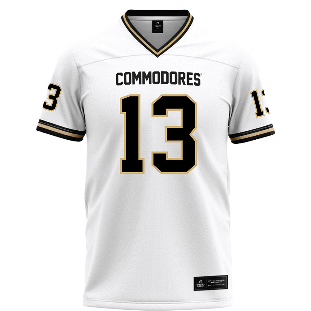 Vanderbilt - NCAA Football : Chase Gillespie - White Football Jersey