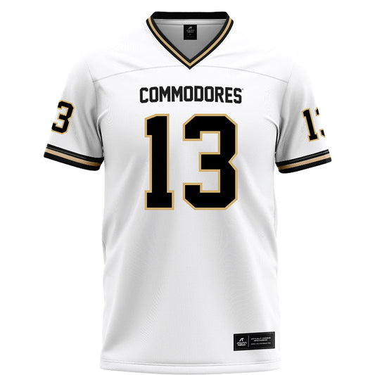 Vanderbilt - NCAA Football : Chase Gillespie - White Football Jersey