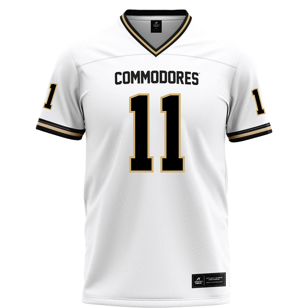 Vanderbilt - NCAA Football : Jack Elliott - White Football Jersey-0