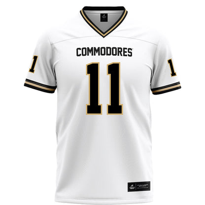 Vanderbilt - NCAA Football : Jack Elliott - White Football Jersey-0
