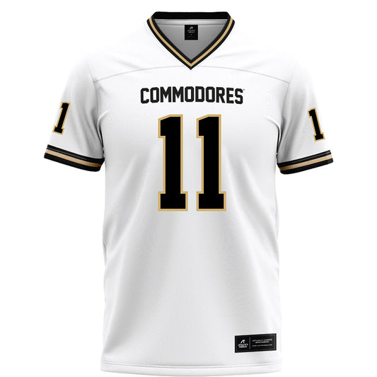 Vanderbilt - NCAA Football : Jack Elliott - White Football Jersey-0