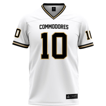 Vanderbilt - NCAA Football : Whit Muschamp - White Football Jersey-0