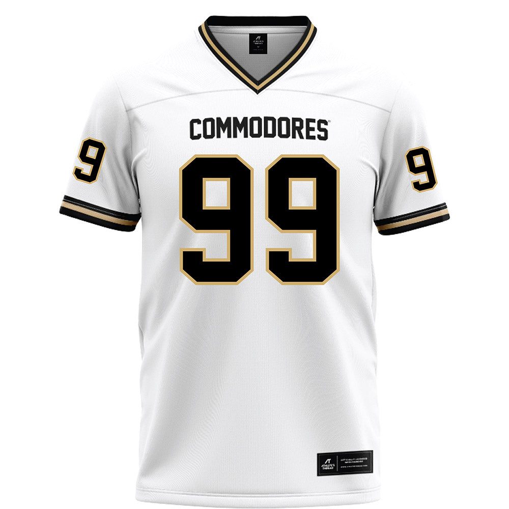Vanderbilt - NCAA Football : Joshua Singh - White Football Jersey-0
