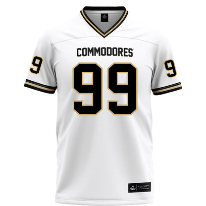 Vanderbilt - NCAA Football : Joshua Singh - White Football Jersey-0