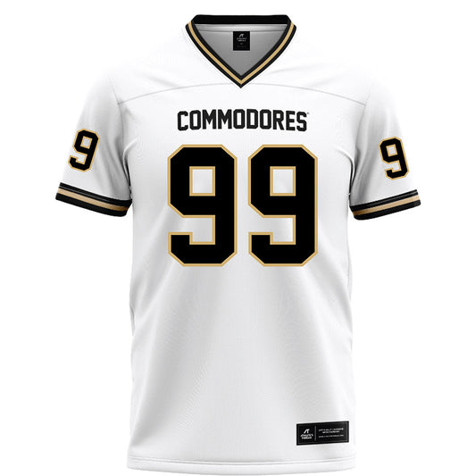 Vanderbilt - NCAA Football : Joshua Singh - White Football Jersey-0