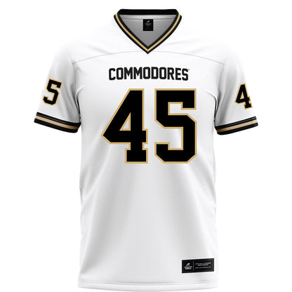 Vanderbilt - NCAA Football : Emmanuel Adebi - White Football Jersey-0