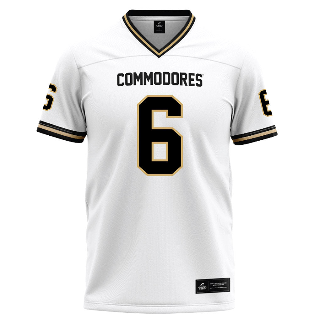 Vanderbilt - NCAA Football : Tre Richardson - White Football Jersey-0
