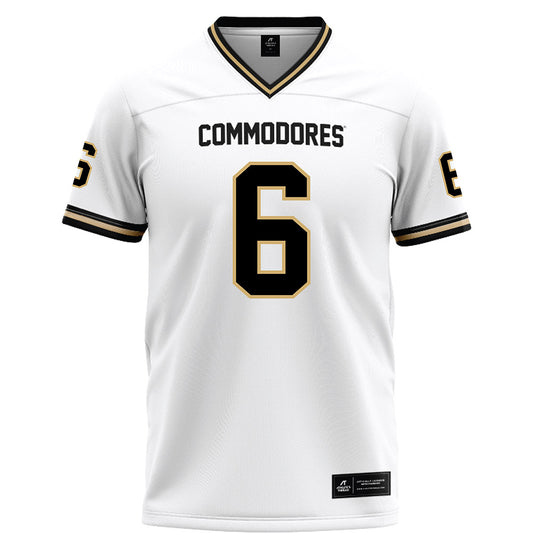 Vanderbilt - NCAA Football : Tre Richardson - White Football Jersey-0