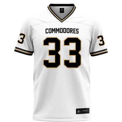 Vanderbilt - NCAA Football : Gabe Fields Jr - White Football Jersey-0