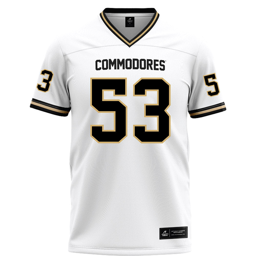Vanderbilt - NCAA Football : Glenn Seabrooks III - White Football Jersey