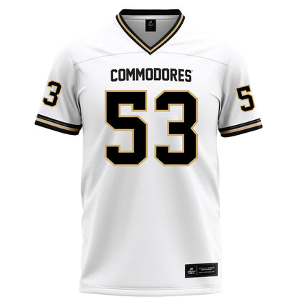 Vanderbilt - NCAA Football : Glenn Seabrooks III - White Football Jersey