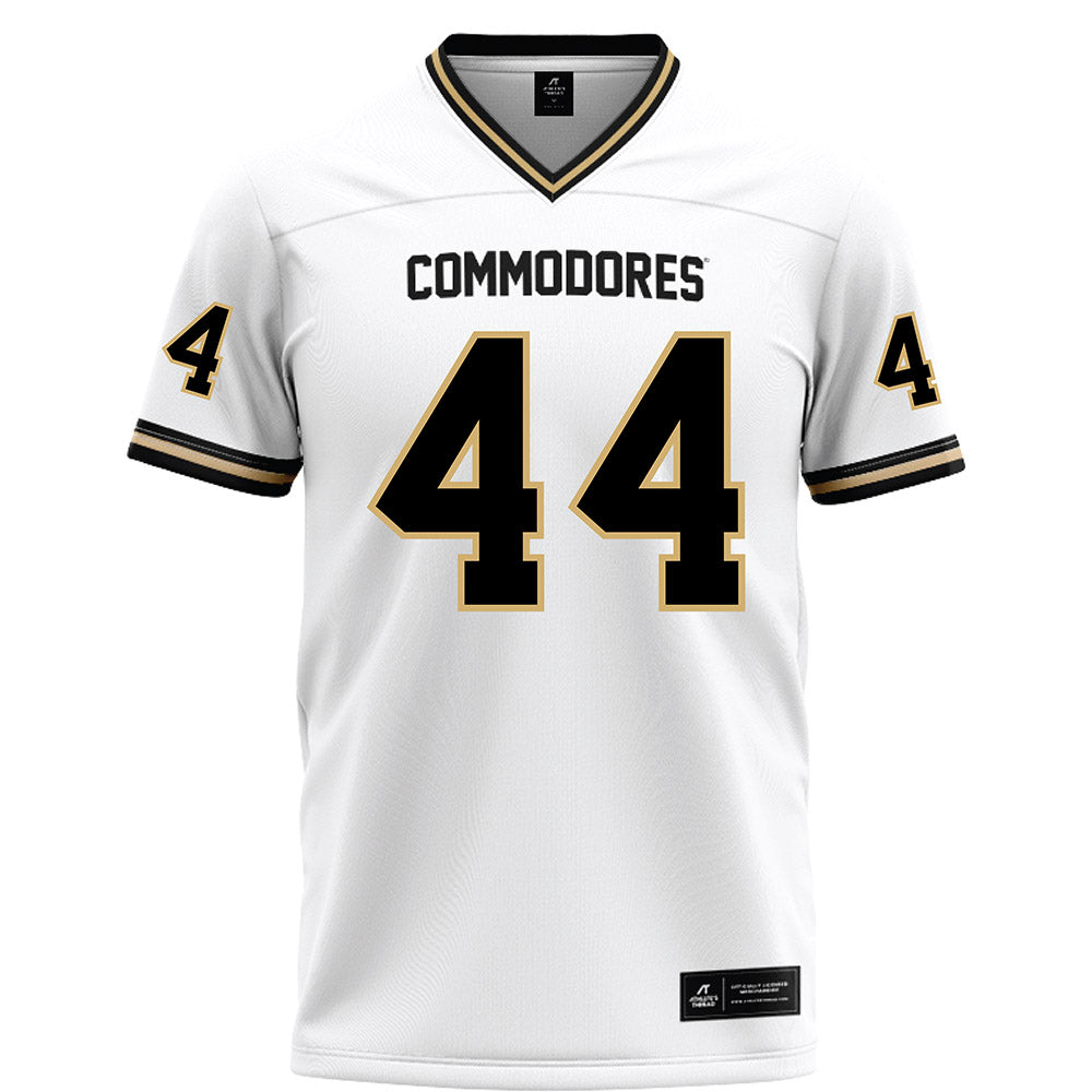 Vanderbilt - NCAA Football : Gabe Fisher - White Football Jersey-0