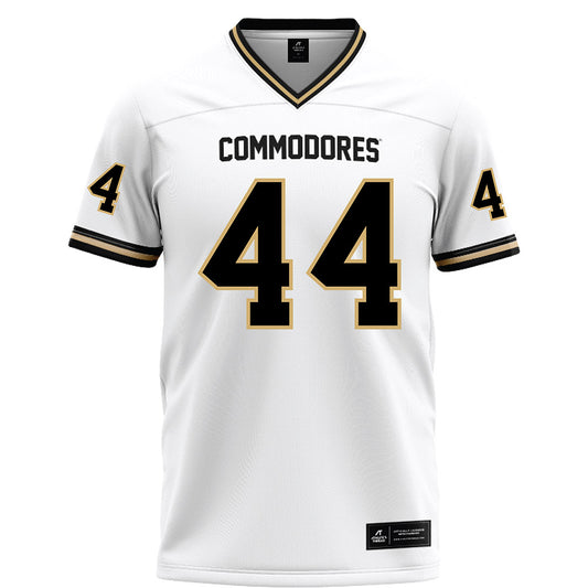 Vanderbilt - NCAA Football : Gabe Fisher - White Football Jersey-0