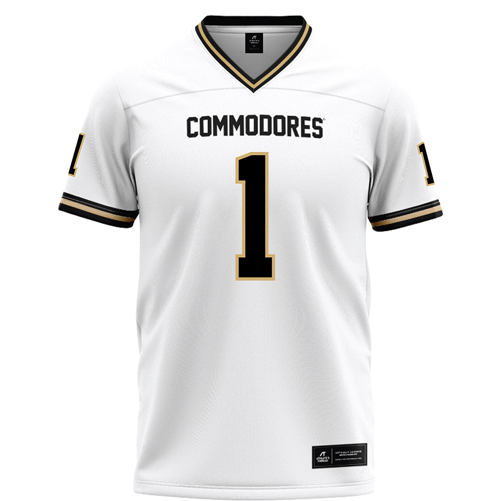 Vanderbilt - NCAA Football : Dontae Carter - White Football Jersey-0