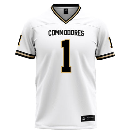 Vanderbilt - NCAA Football : Dontae Carter - White Football Jersey-0