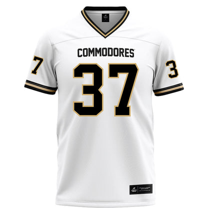 Vanderbilt - NCAA Football : Jack Wanzung - White Football Jersey-0