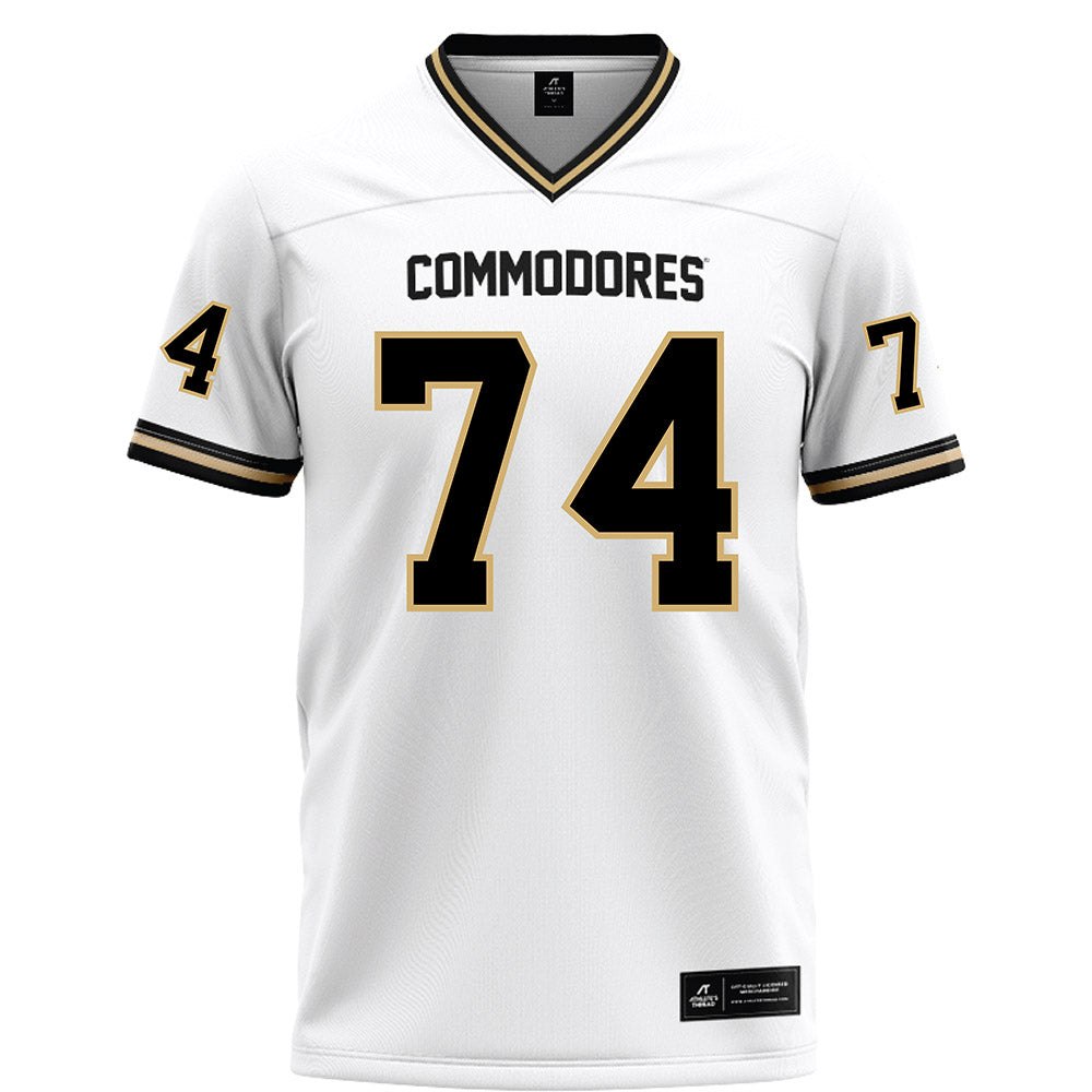 Vanderbilt - NCAA Football : Cameron Bosen - White Football Jersey
