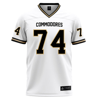 Vanderbilt - NCAA Football : Cameron Bosen - White Football Jersey