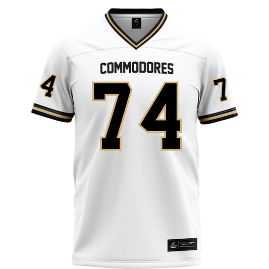 Vanderbilt - NCAA Football : Cameron Bosen - White Football Jersey