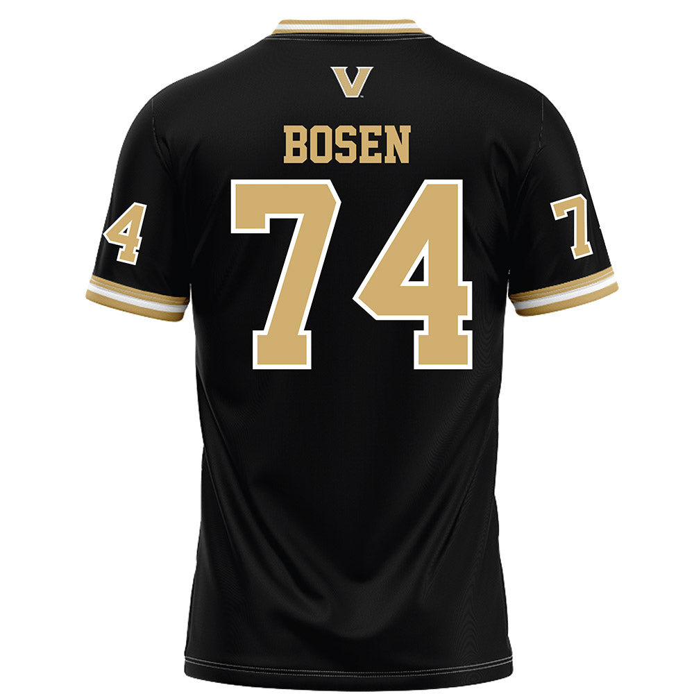 Vanderbilt - NCAA Football : Cameron Bosen - Black Football Jersey