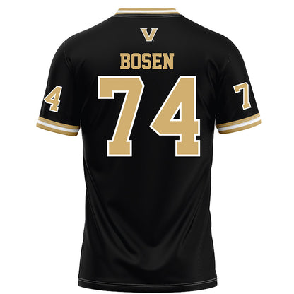Vanderbilt - NCAA Football : Cameron Bosen - Black Football Jersey