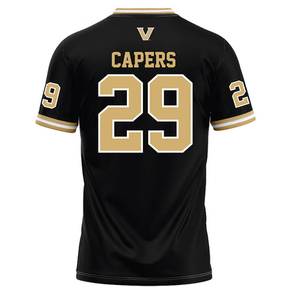 Vanderbilt - NCAA Football : Miles Capers - Black Football Jersey