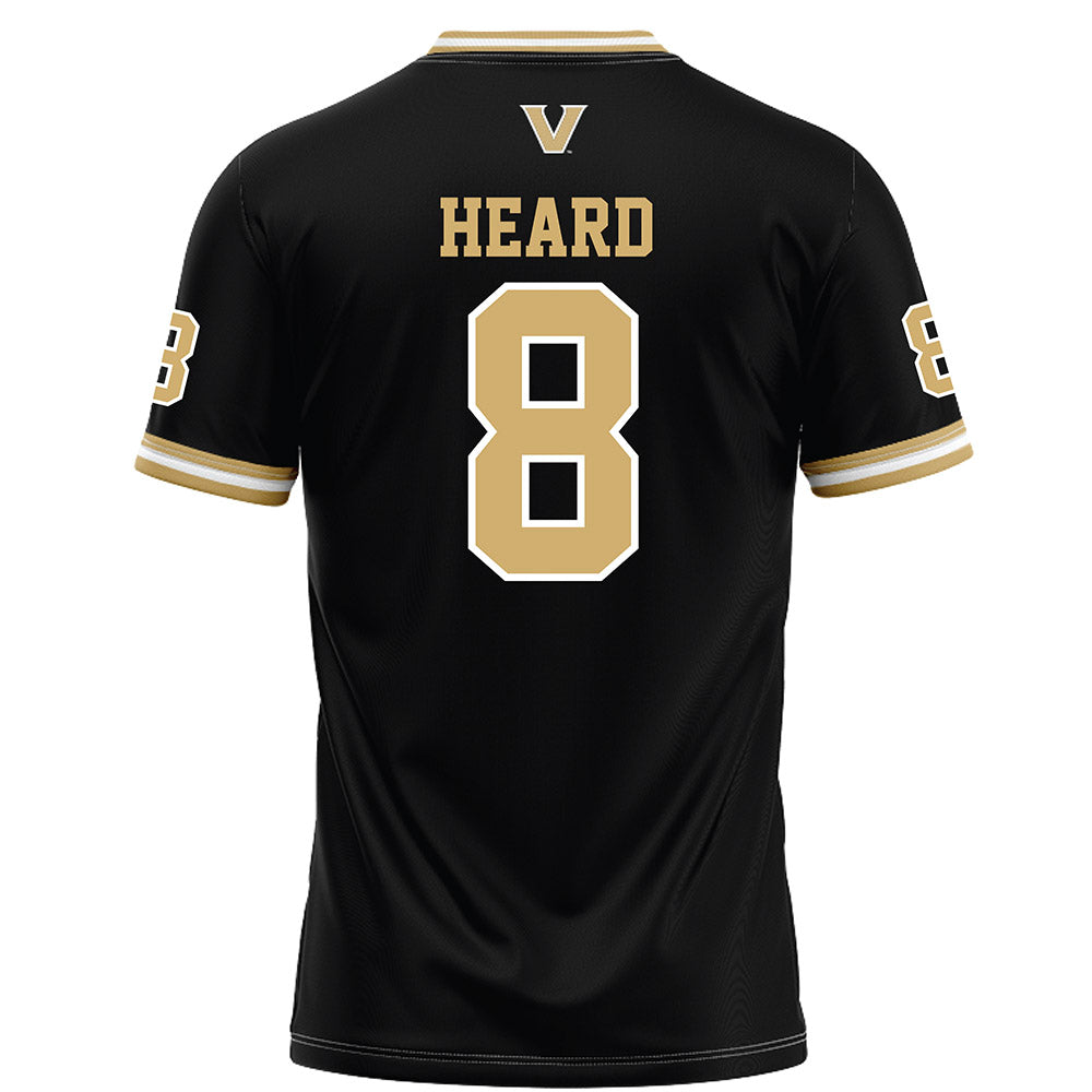 Vanderbilt - NCAA Football : CJ Heard - Black Football Jersey-1