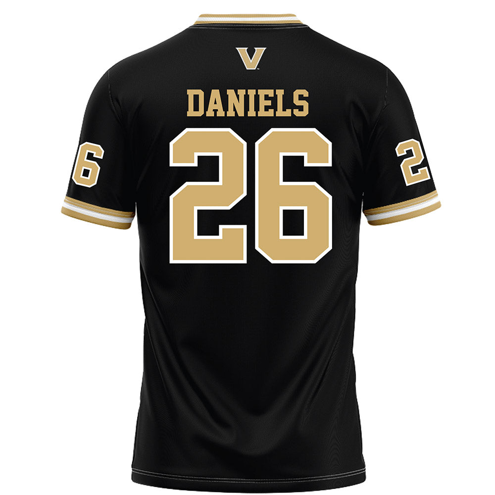 Vanderbilt - NCAA Football : Cayden Daniels - Black Football Jersey-1