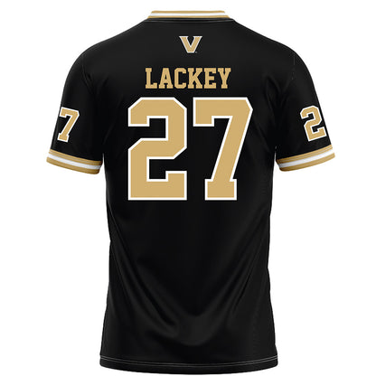 Vanderbilt - NCAA Football : Jaylin Lackey - Black Football Jersey
