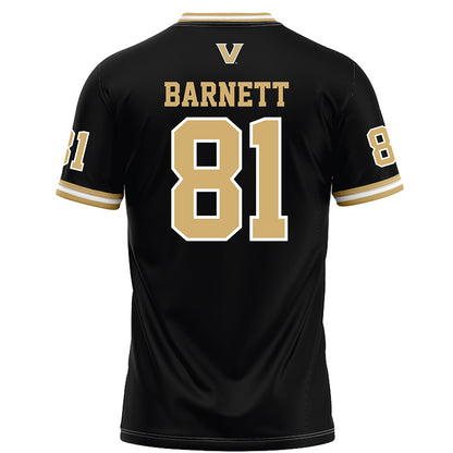 Vanderbilt - NCAA Football : Kayleb barnett - Black Football Jersey-1