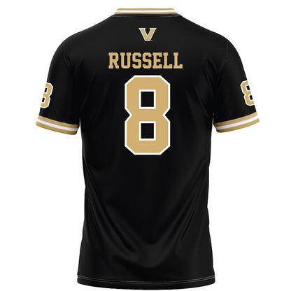 Vanderbilt - NCAA Football : Tyson Russell - Black Football Jersey