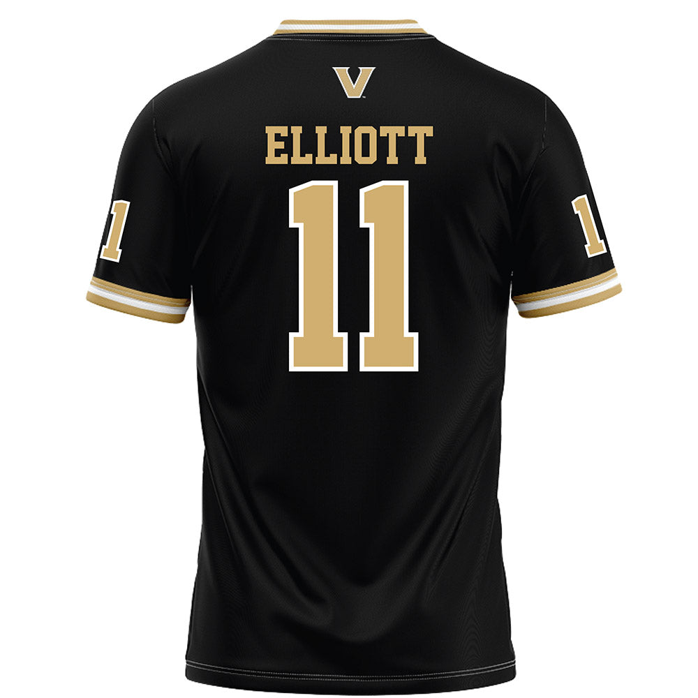 Vanderbilt - NCAA Football : Jack Elliott - Black Football Jersey-1