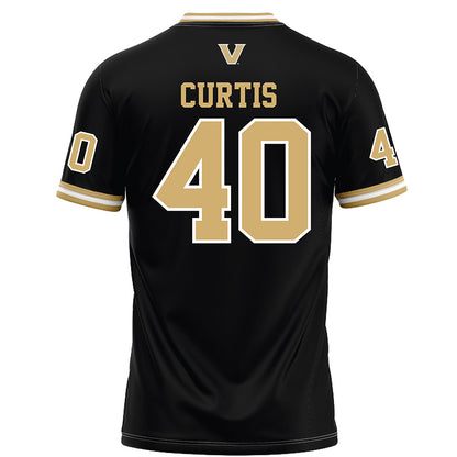 Vanderbilt - NCAA Football : Jamison Curtis - Black Football Jersey-1
