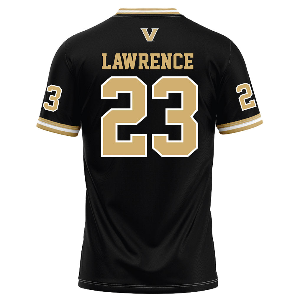 Vanderbilt - NCAA Football : Carson Lawrence - Black Football Jersey-1
